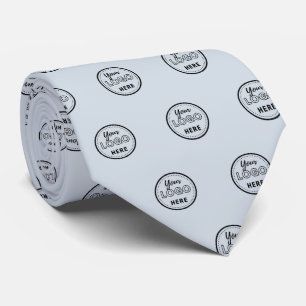 Professional Branding Minimalist Soft Navy Logo Tie