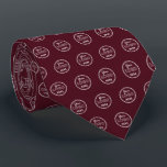 Professional Branding Modern Burgundy Logo Tie<br><div class="desc">Professional Branding Modern Burgundy Promo Logo</div>