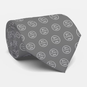 Professional Branding Modern Grey Logo Tie