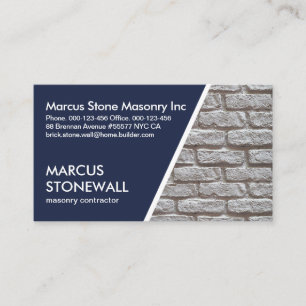 Professional Brick Layer Building Business Card