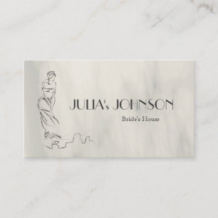 Professional Bride Stylist Wedding Dress Salon Business Card
