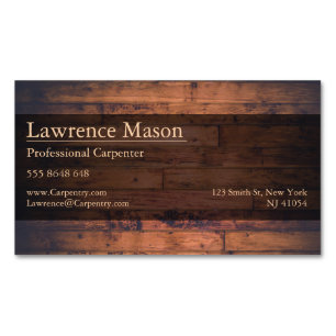 Professional Builder / Carpenter Business Card