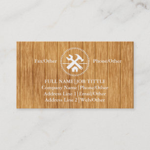 Professional Builder Carpenter Tools Woodworking B Business Card