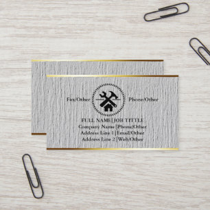 Professional Builder Carpenter Tools Woodworking B Business Card