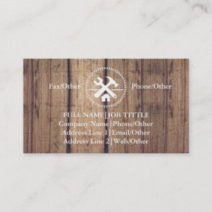 Professional Builder Carpenter Tools Woodworking B Business Card