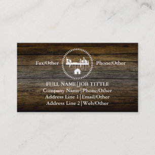 Professional Builder Carpenter Tools Woodworking Business Card