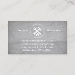 Professional Builder Carpenter Tools Woodworking Business Card