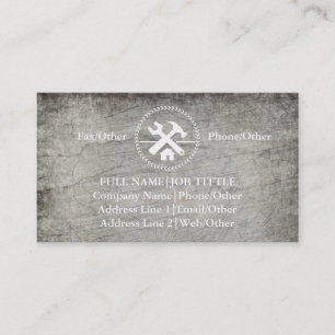Professional Builder Carpenter Tools Woodworking Business Card