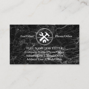 Professional Builder Carpenter Tools Woodworking Business Card