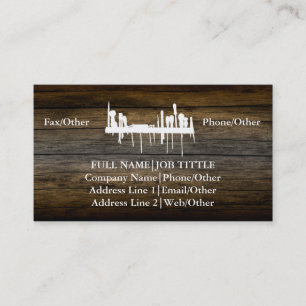 Professional Builder Carpenter Tools Woodworking Business Card
