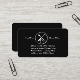 Professional Builder Carpenter Tools Woodworking Business Card