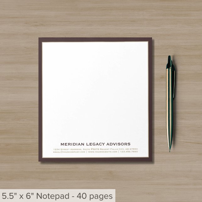 Professional Burgundy Gold Notepad (Creator Uploaded)