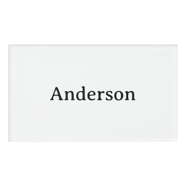Professional Business 3.5" x 2" Name Tag (Front)