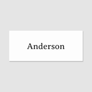 Professional Business 3"X1.25" Rectangle Classic Name Tag