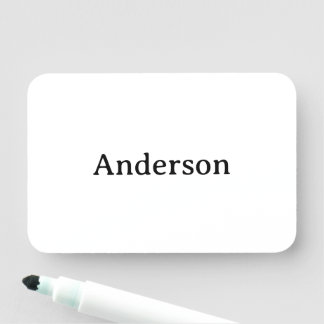 Professional Business 3" X 2" Rectangle Dry Erase Name Tag