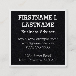 Professional Business Adviser Business Card