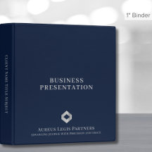 Professional Business Binder Custom Logo