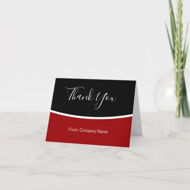 Professional Business Blank Thank You Cards (Front)