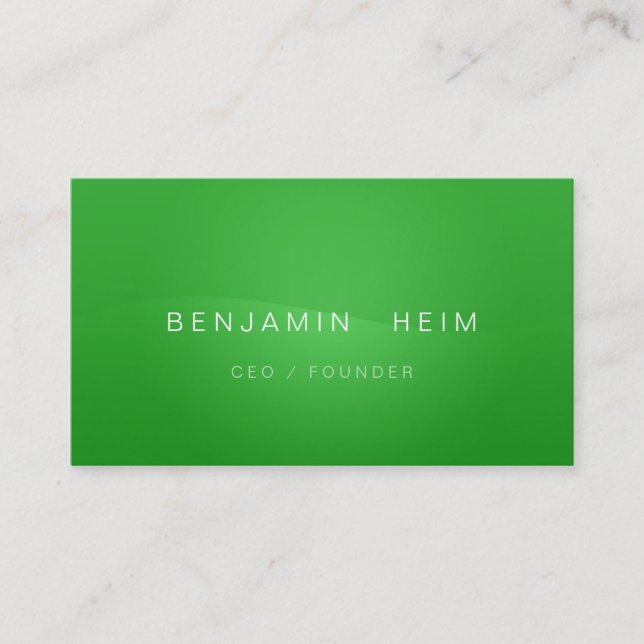 Professional Business Business Business Cards Gree (Front)