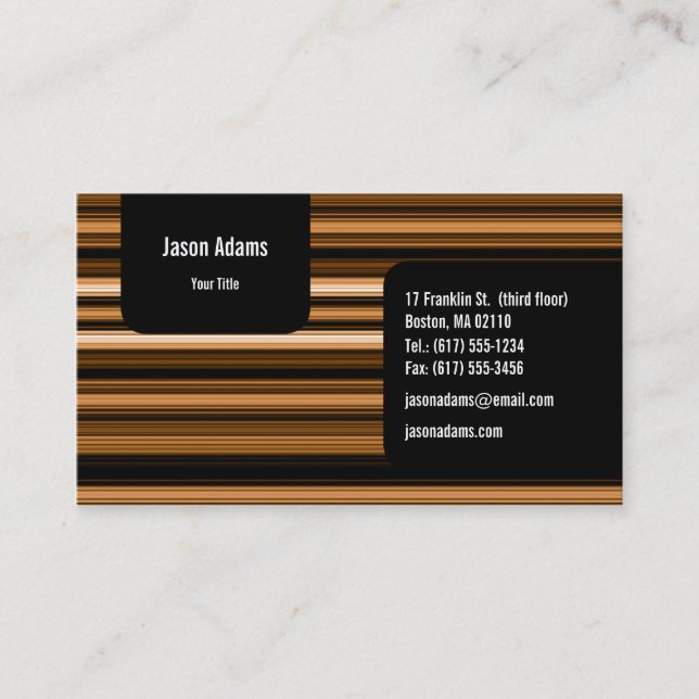 Professional Business Card (Front)