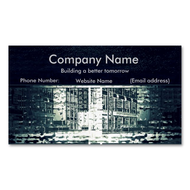 Professional Business Card-Better Tomorrow/6 Magnetic Business Card (Front)