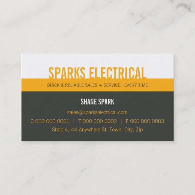 PROFESSIONAL BUSINESS CARD :: bold block2 1L (Front)