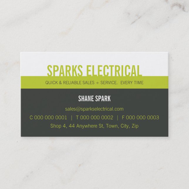 PROFESSIONAL BUSINESS CARD :: bold block2 3L (Front)