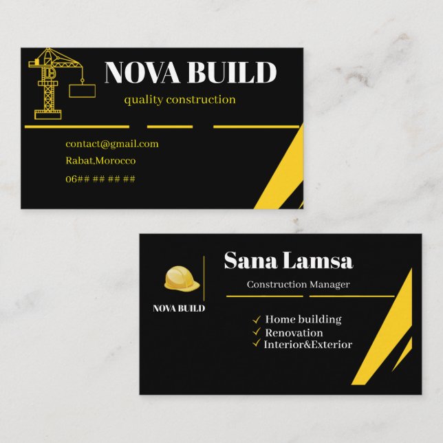 Professional Business Card Design (Front/Back)