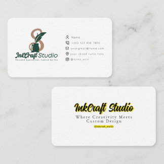 Professional Business Card Design – Tailored to Yo