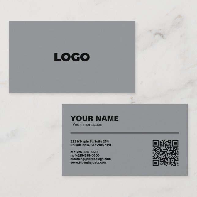Professional Business Card for Entrepreneur (Front/Back)