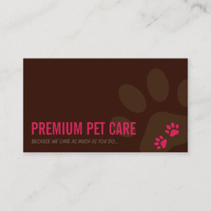 PROFESSIONAL BUSINESS CARD pet care
