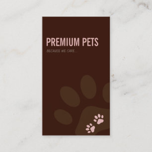 PROFESSIONAL BUSINESS CARD pet care pale pink