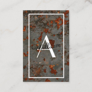Professional Business Card - Rusty Metal Design