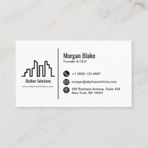 Professional Business Card with Minimalist Design