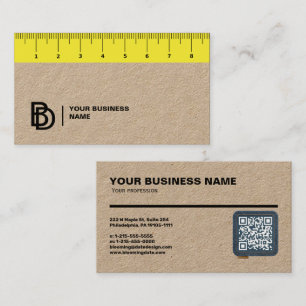 Professional Business Card with Ruler (cm)