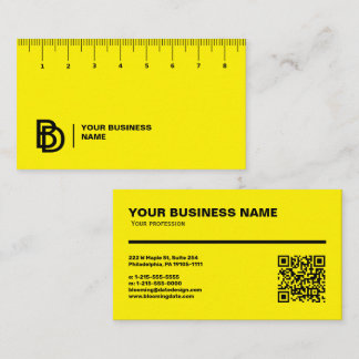 Professional Business Card with Ruler (cm)
