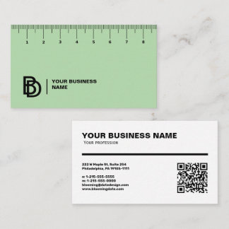 Professional Business Card with Ruler (cm)
