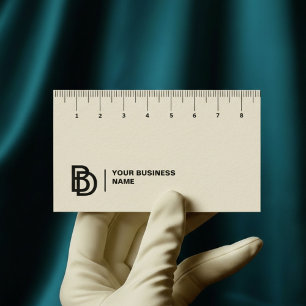Professional Business Card with Ruler (cm)