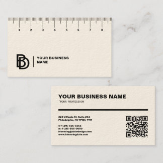 Professional Business Card with Ruler (cm)