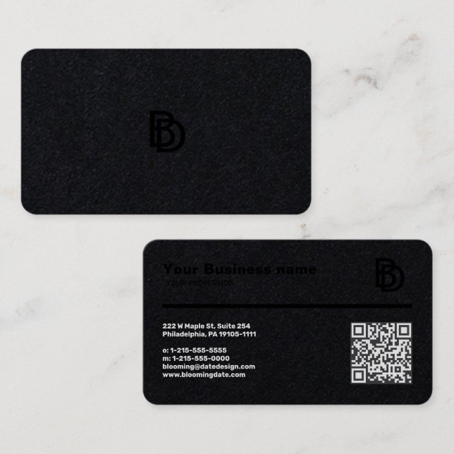 Professional Business Card with Ruler (cm) (Front/Back)