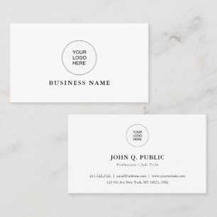 Professional Business Cards Add Company Logo Here