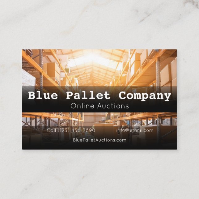 Professional Business Cards for Pallet and Online  (Back)