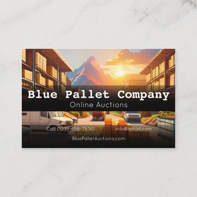 Professional Business Cards for Pallet and Online  (Back)
