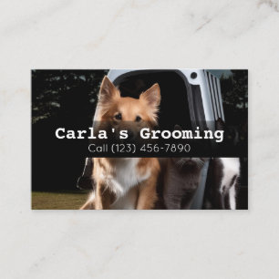Professional Business Cards Mobile Pet Grooming