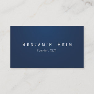 Professional business cards Navy Blue