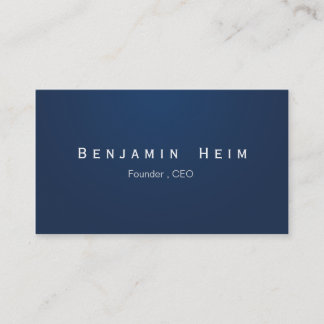 Professional business cards Navy Blue