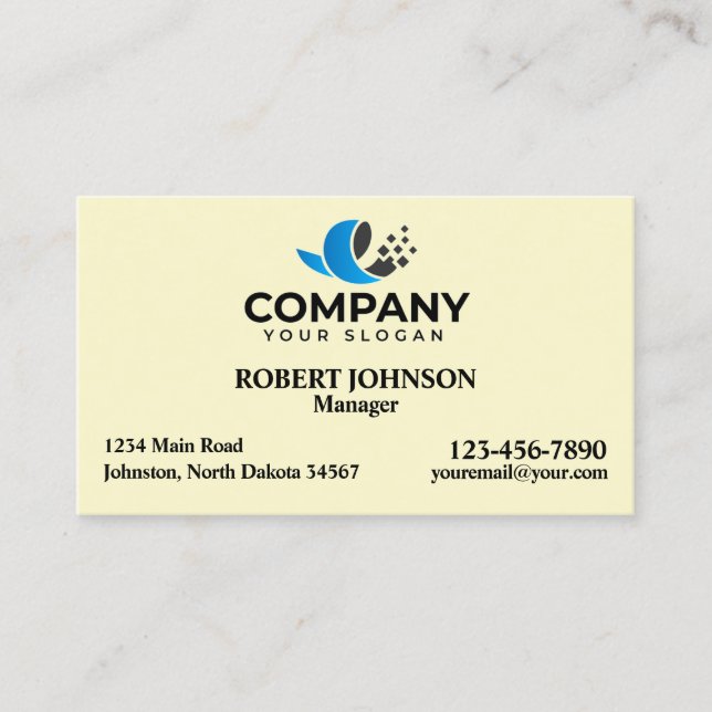 Professional Business Cards with your Logo (Front)