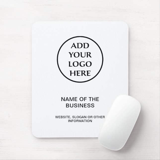 Professional Business Company Corporate Your Logo Mouse Mat (With Mouse)