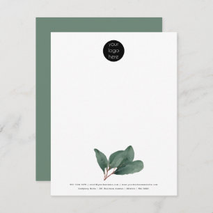 Professional Business Company Logo Eucalyptus  Card