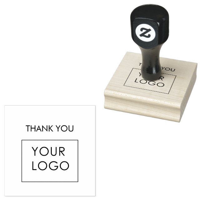 Professional Business Company Logo Thank You  Rubber Stamp (Stamped)